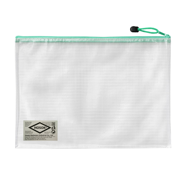 HS150 medium mesh pvc zip bag