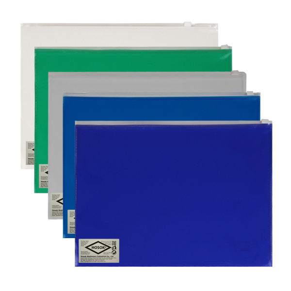 HS179 A4 poly plain zip bag