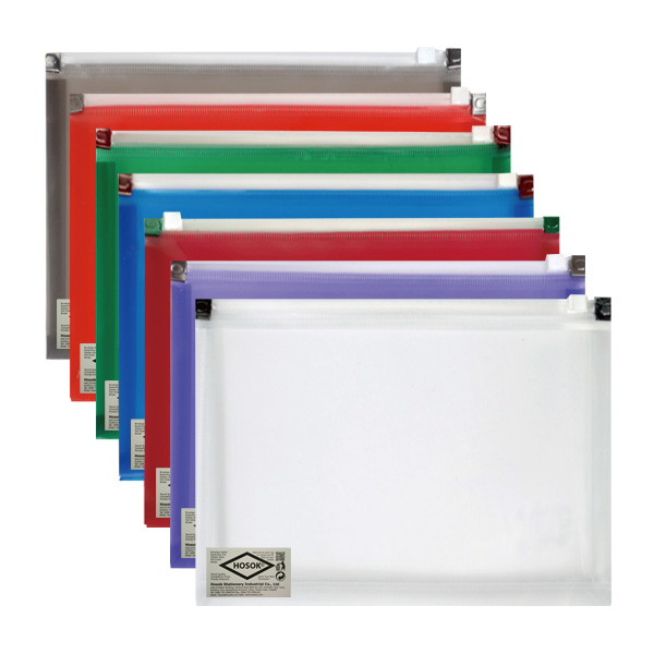HS174 A4 poly solid zip bag