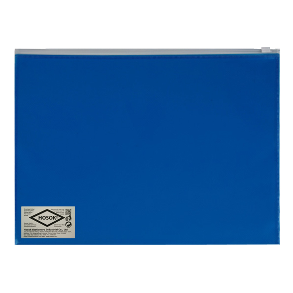 HS179 A4 poly plain zip bag