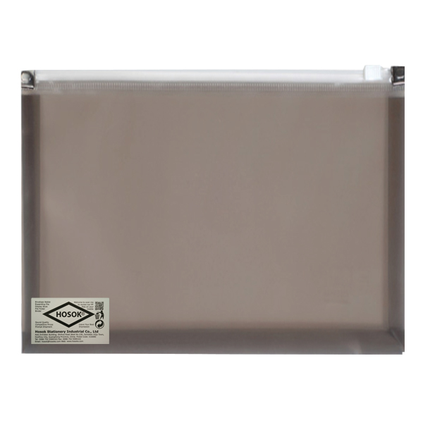 HS174 A4 poly solid zip bag
