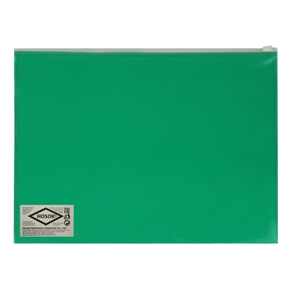 HS179 A4 poly plain zip bag