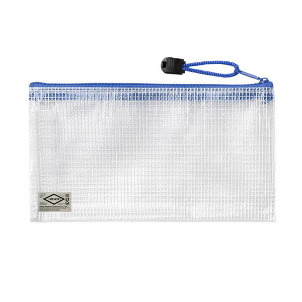 HS153 small mesh pvc zip bag