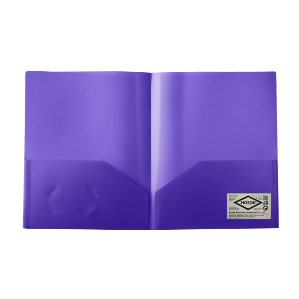 HS371 satin twin pocket folder