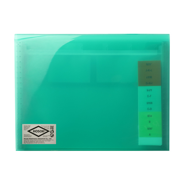 HS323 metal snap 6pkts expanding file